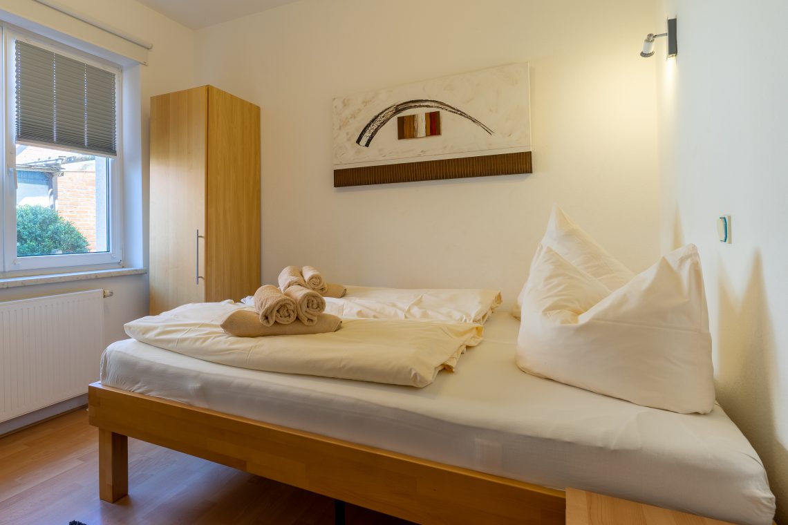 Ferienwohnung Norderney Backbord Schlafzimmer 2 Doppelbett