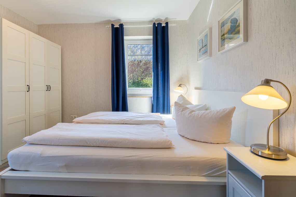 Ferienwohnung Norderney Steuerbord Schlafzimmer 2 Doppelbett